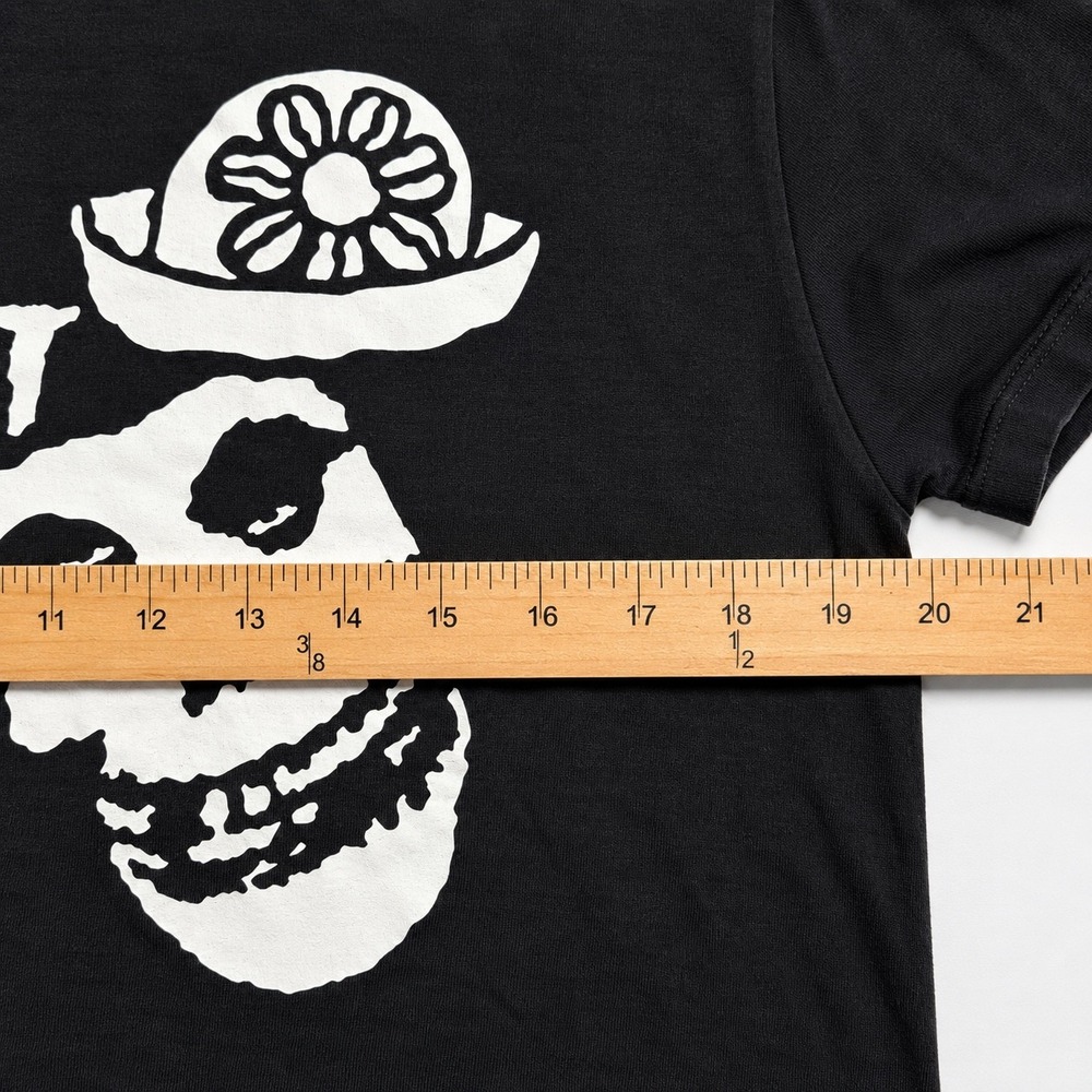Nesbit Skull Graphic Tee Medium Black Punk Emo Goth Alt T-Shirt New With Tags - Picture 3 of 5